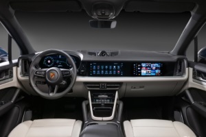 將在上海車展全球首發(fā) 保時捷新Cayenne插混內(nèi)飾公布